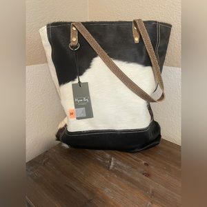 Myra bag cowhide leather impression bag